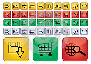 Web icons - vector
