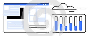 Digital Dashboard With Data Visualization and Cloud Integration for Analytics