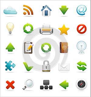 Web and internet icon set