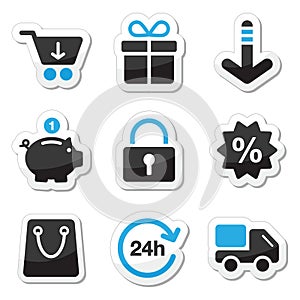 Web / internet icons set - shopping