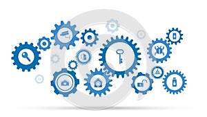 web key icon. From cyber security set