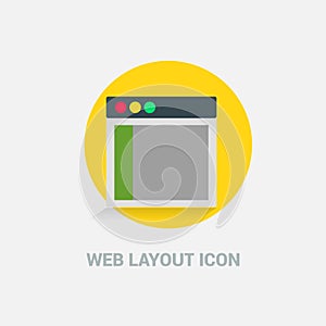 Web Layout icon deisgn vector