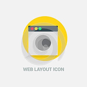 Web Layout icon deisgn vector