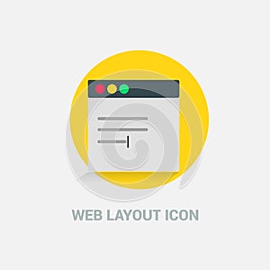 Web Layout icon deisgn vector