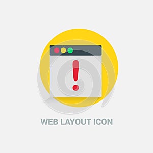 Web Layout icon deisgn vector