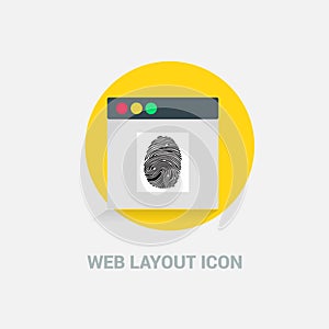 Web Layout icon deisgn vector