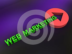 Web marketing concept