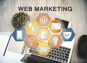 Web marketing concept