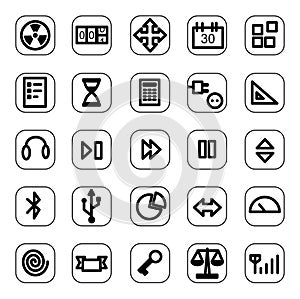 Web and media icon set