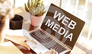 Web Media Social Networking Technology Innovation Concept