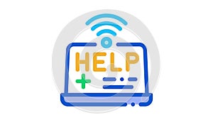 Web Medicine Help Icon Animation