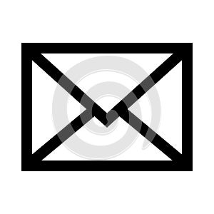Message thin line vector icon