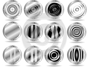 Web metallic buttons