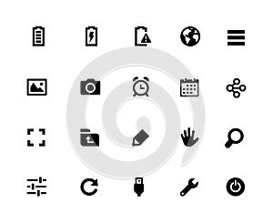 Web & Mobile Icons - 3 // 32 pixels Icons White Series