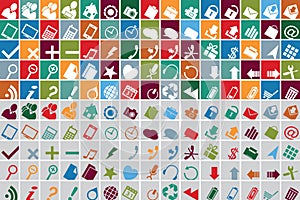 Web multicolor icons