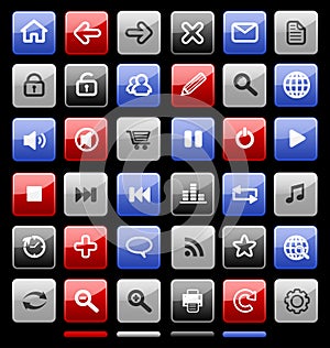 Web and Multimedia icons set