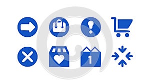 Web Navigation & Action Icons: User Interface Vector, vector design Generative AI