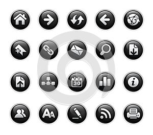 Web Navigation Icons // Black Label Series