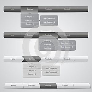 Web Navigation Menus