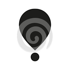 Web navigation pointer exclamation mark icon
