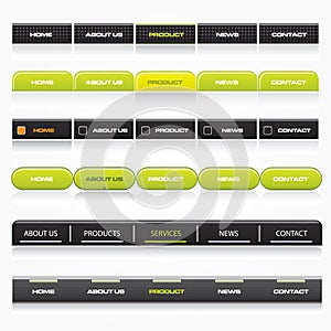 Web navigation templates