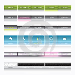 Web navigation templates