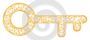 Web Mesh Key Vector Icon