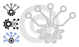 Web Net Sensor Hardware Vector Icon and Source Icons