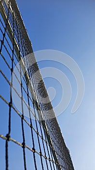 A web of nets and blue sky that mesmerize people& x27;s eyes when they see it