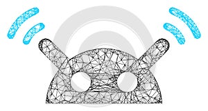 Web Network Robot Radio Signal Vector Icon