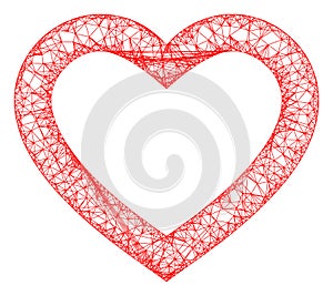 Web Network Romantic Heart Vector Icon