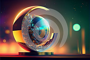 Web 3.0 is a new generation of the Internet, using blockchain, digital illustration generative AI.