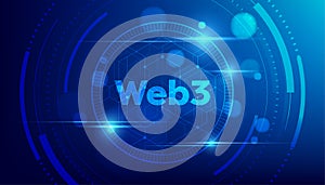 Web3 new technology, decentralization, blockchain technologies, and token-based economics photo