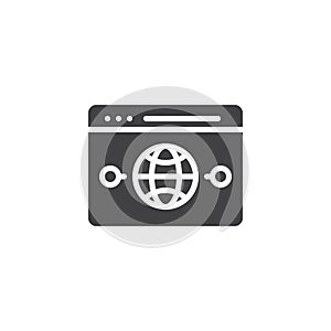 Web news vector icon