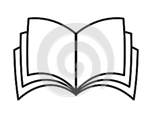 Open book simple icon