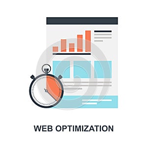 Web Optimization icon concept