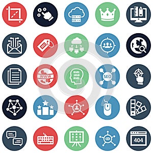 Web and Optimization Isolated Vector Icons Set which can easily modify or edit
