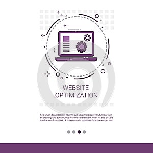 Web Optimization Software Development Computer Programming Device Technology Banner With Copy Space