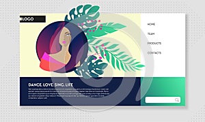 Web page design templates for beauty, spa, wellness