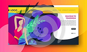 Web page design templates for beauty, spa, wellness