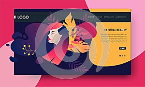 Web page design templates for beauty, spa, wellness photo