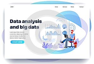 Web page design templates for data analysis