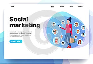 Web page design templates for digital marketing