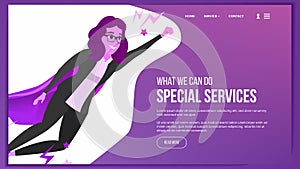 Web Page Design Vector. Business Concept. Web Design And Development. Cartoon Character. Global Monitoring. Illustration