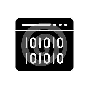 Web page vector glyph flat  icon