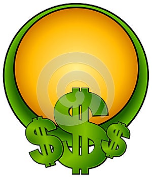 Web Page Logo Dollar Signs