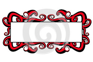 Web Page Logo Red Black Swirls