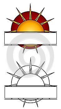 Web Page Logo Sun Rays