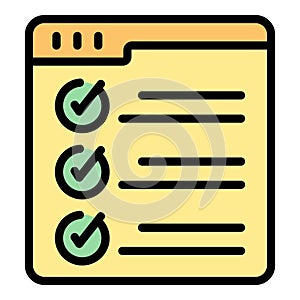 Web page review icon vector flat