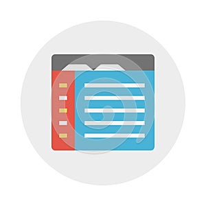 Web page sharing reception  vector flat icon